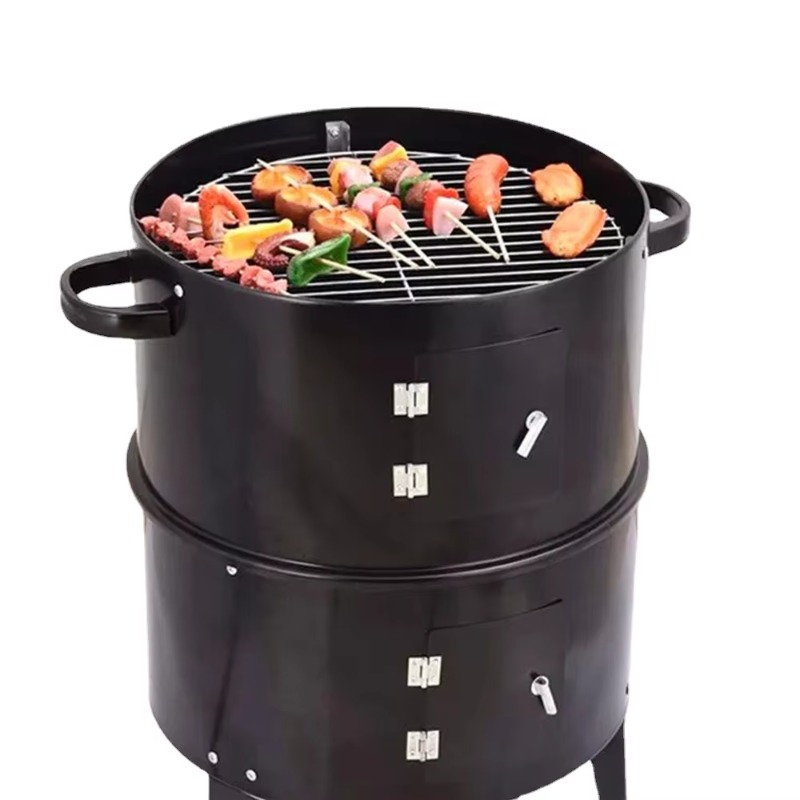 Camping Double Cooking Stove - g3BBQ 그릴 원형 숯불 스토브 야외