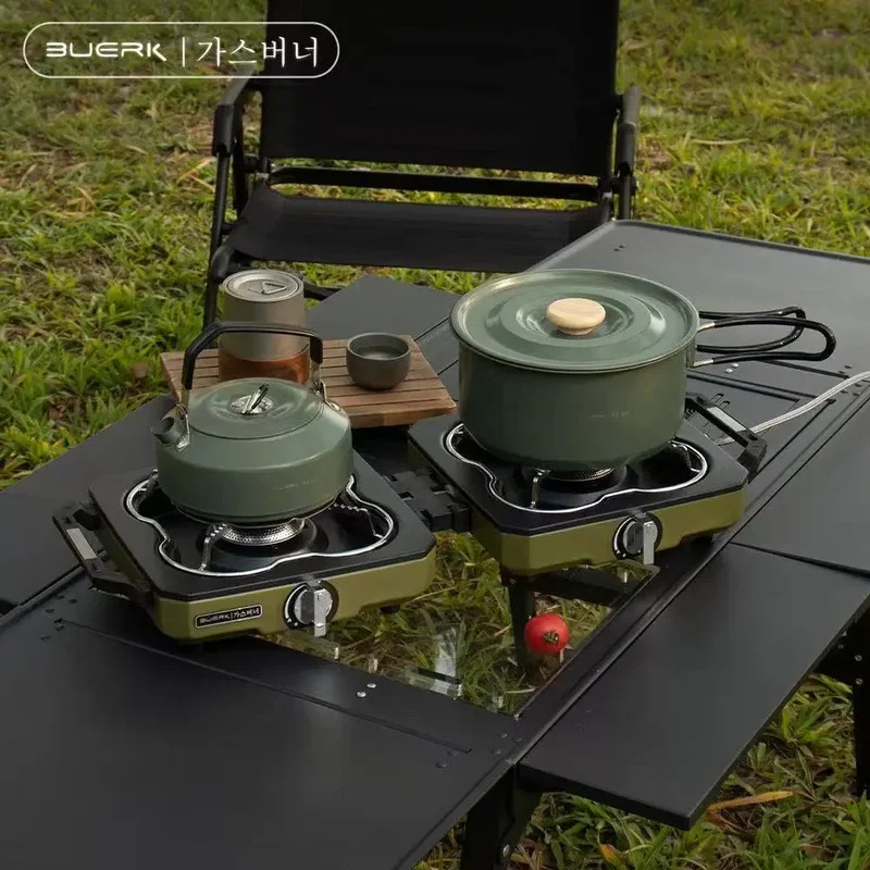 Camping Double Cooking Stove - BUERK 캠핑 스토브 더블 버너 휴대용