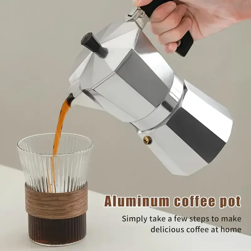 Camping Cooking Utensils - 클래식 알루미늄 모카포트 50-300ML 가정용 스토브탑
