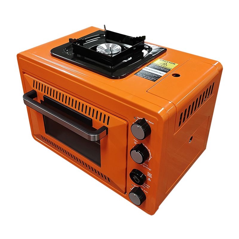 Camping Double Cooking Stove - 다기능 야외 가스 오븐 스토브 방풍