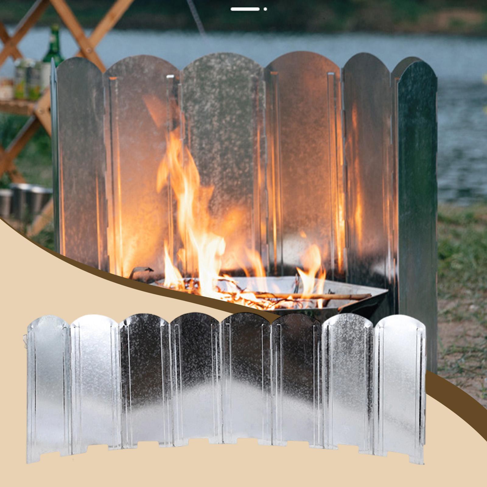 Camping Cooking Wind Blocker - 야외 캠핑 스토브 바람막이 휴대용 철제