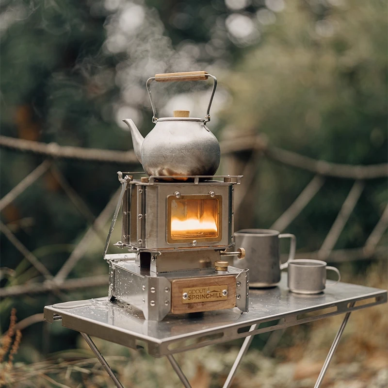 Camping Double Cooking Stove - 빈티지 스타일 캠핑 스토브 듀얼 위크
