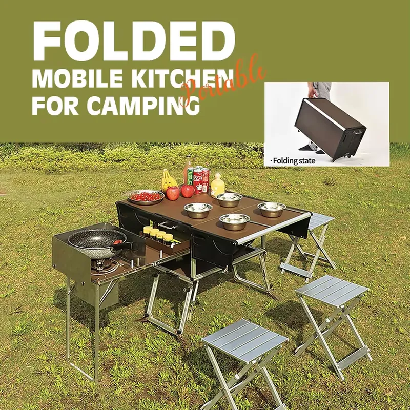 고품질 접이식 야외 캠핑 조리 세트 휴대용 이동식 캠핑 - Quality Camping Cooking Set 리뷰 및 가격
