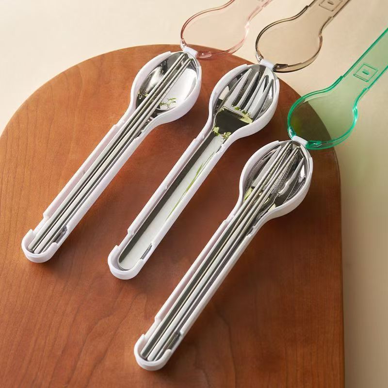 휴대용 수저 세트 보관함 포함 캠핑 여행 야외 식기 스 - Camping Cooking Utensils 리뷰 및 가격