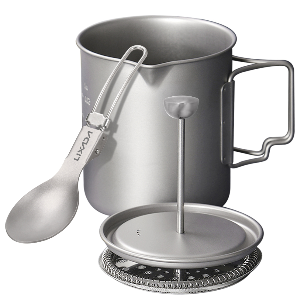 Lixada 티타늄 커피 컵 머그잔, 프렌치 프레스 포 - Pocket Coffee Maker 리뷰 및 가격