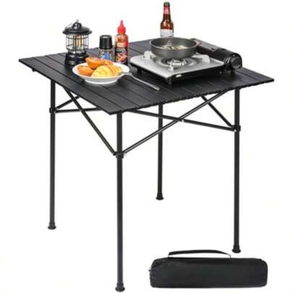 롤업 캠핑 테이블 사각형 28x28인치 경량 휴대용 접 - Camp Grill Portable Folding 리뷰 및 가격