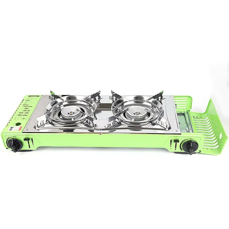야외용 휴대용 캠핑 테이블 이중 버너 키친 쿡탑 스토브 - Camping Double Cooking Stove 리뷰 및 가격