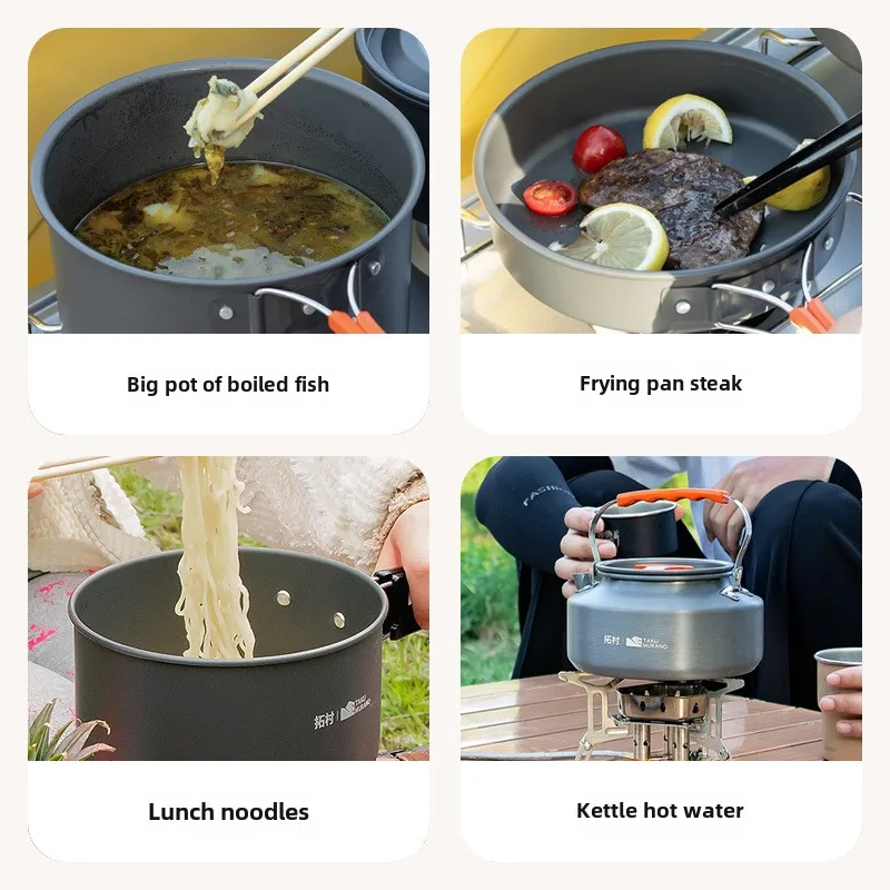 하이 퀄리티 야외 식기 세트, 캠핑 요리 세트, 캠핑  - Quality Camping Cooking Set 리뷰 및 가격