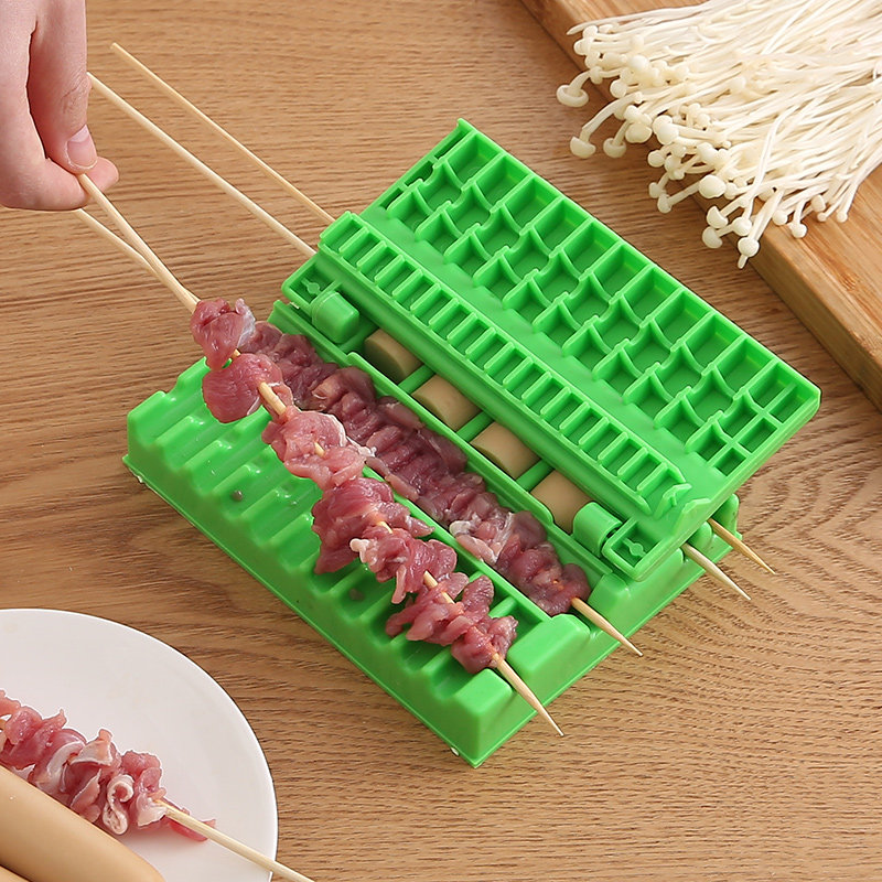 플라스틱 바베큐 꼬치 제작기 빠른 고기 및 채소 꼬치  - Camping Cooking Vegetables 리뷰 및 가격
