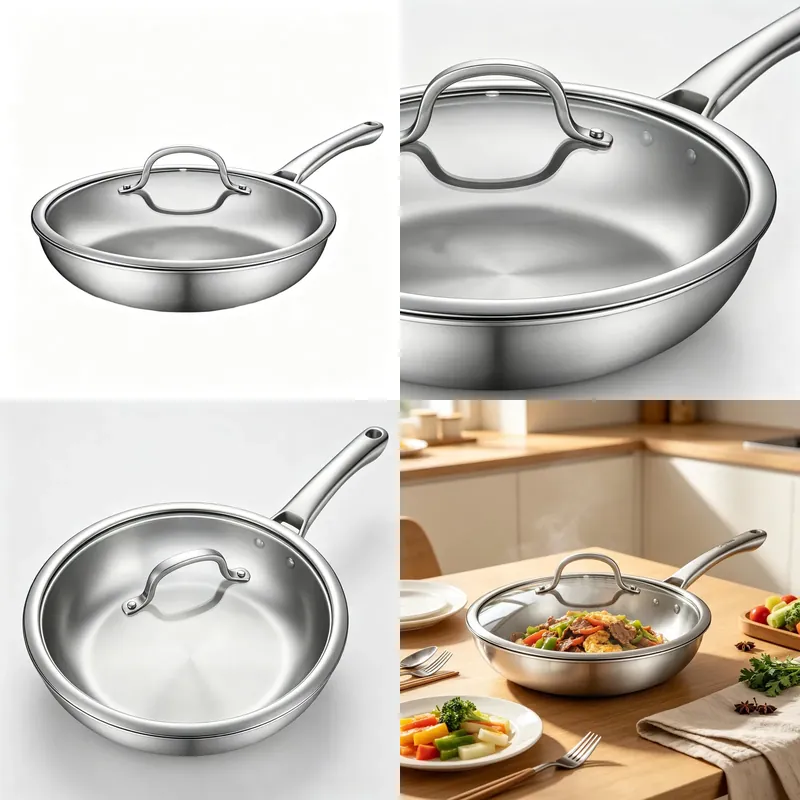 열판에 놓아도 괜찮은 3중 스테인리스 프라이팬, 고품질 - Quality Camping Cooking Set 리뷰 및 가격