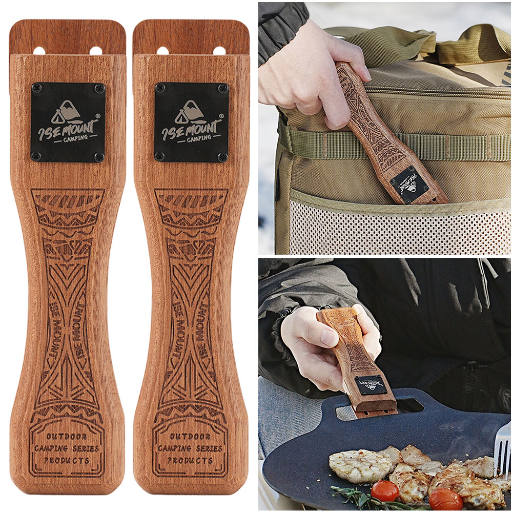 야외용 천연 나무 그릴 팬 손잡이 분리형 내열 방지 화 - Camping Cooking Handle 리뷰 및 가격