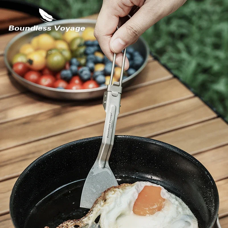 무한한 항해 티타늄 주걱 튀김 삽 접이식 손잡이 캠핑  - Camping Cooking Handle 리뷰 및 가격