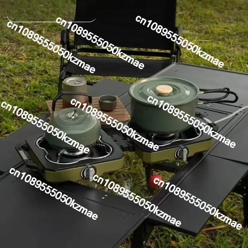 휴대용 더블 버너 캠핑 스토브, 고출력 접이식 가스 스 - Camping Double Cooking Stove 리뷰 및 가격
