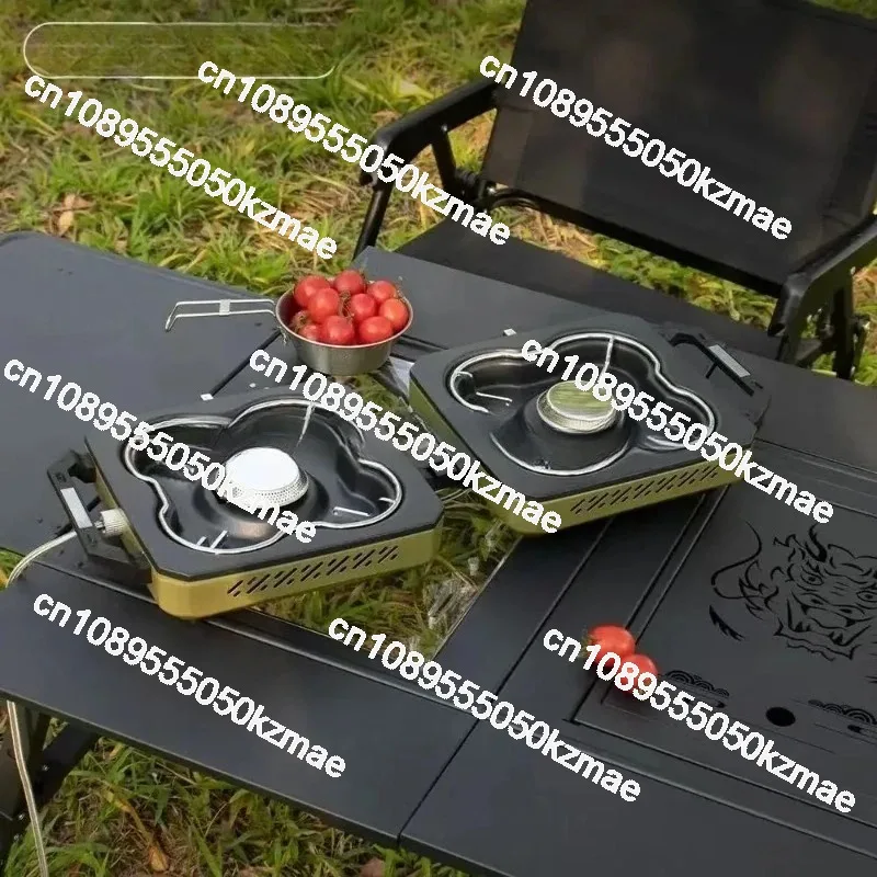 휴대용 더블 버너 캠핑 스토브, 고출력 접이식 가스 스 - Camping Double Cooking Stove 리뷰 및 가격
