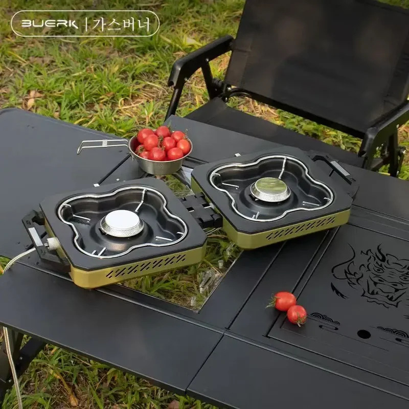 BUERK 캠핑 스토브 더블 버너 휴대용 고화력 접이식 - Camping Double Cooking Stove 리뷰 및 가격