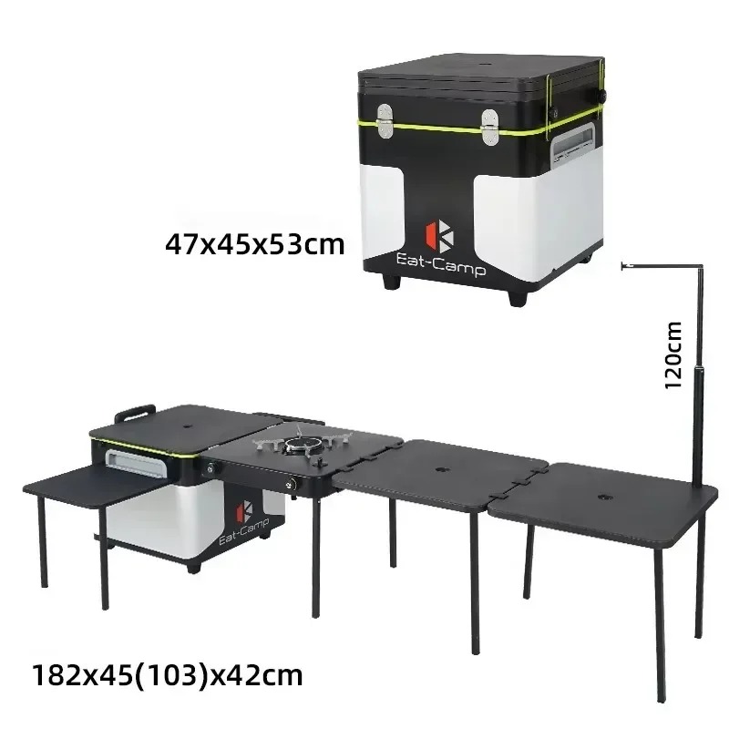 JWQ-007 고품질 야외 휴대용 캠핑 키친 박스 접이 - Quality Camping Cooking Set 리뷰 및 가격