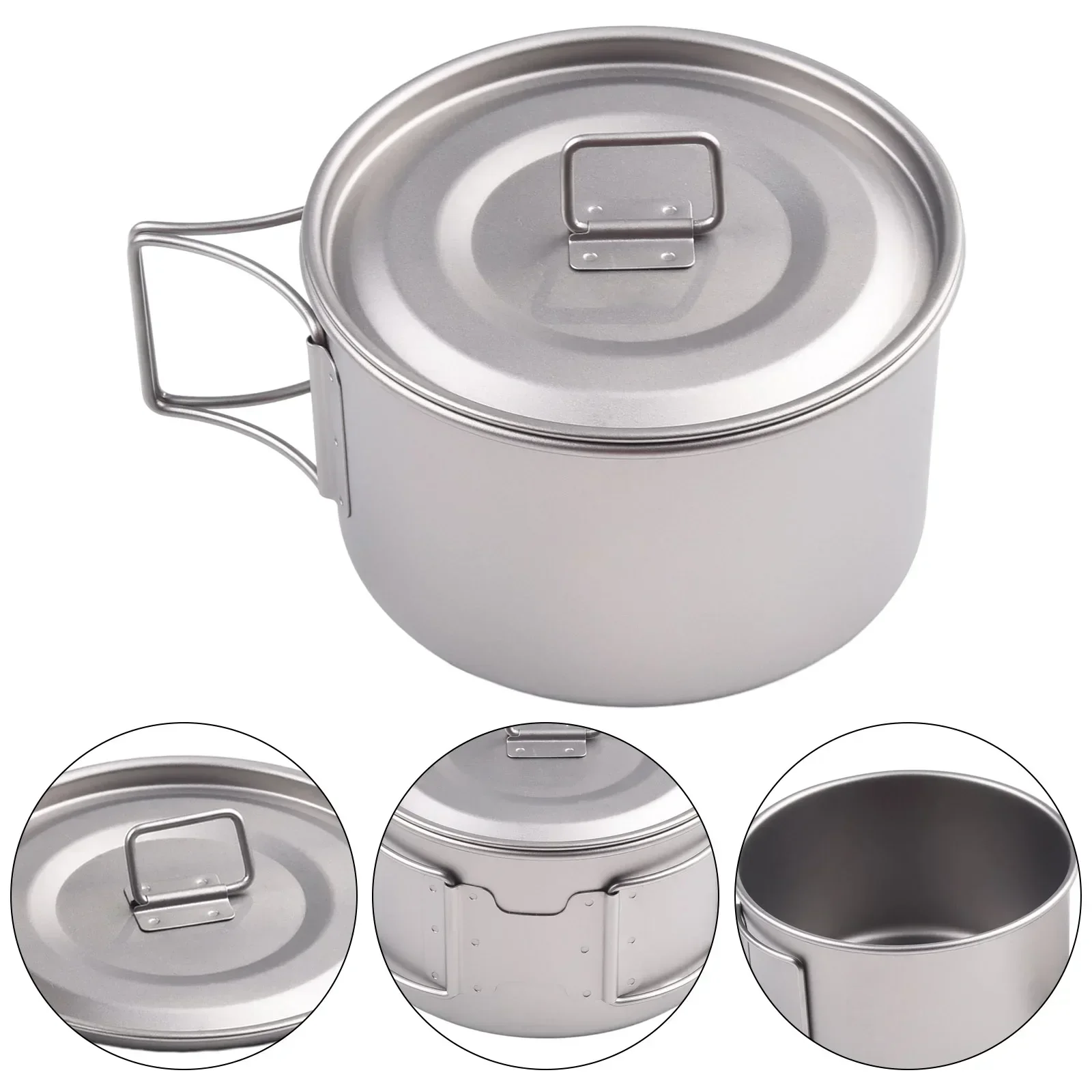 접이식 손잡이가 있는 티타늄 그릇, 캠핑 그릇, 뚜껑  - Camping Cooking Handle 리뷰 및 가격