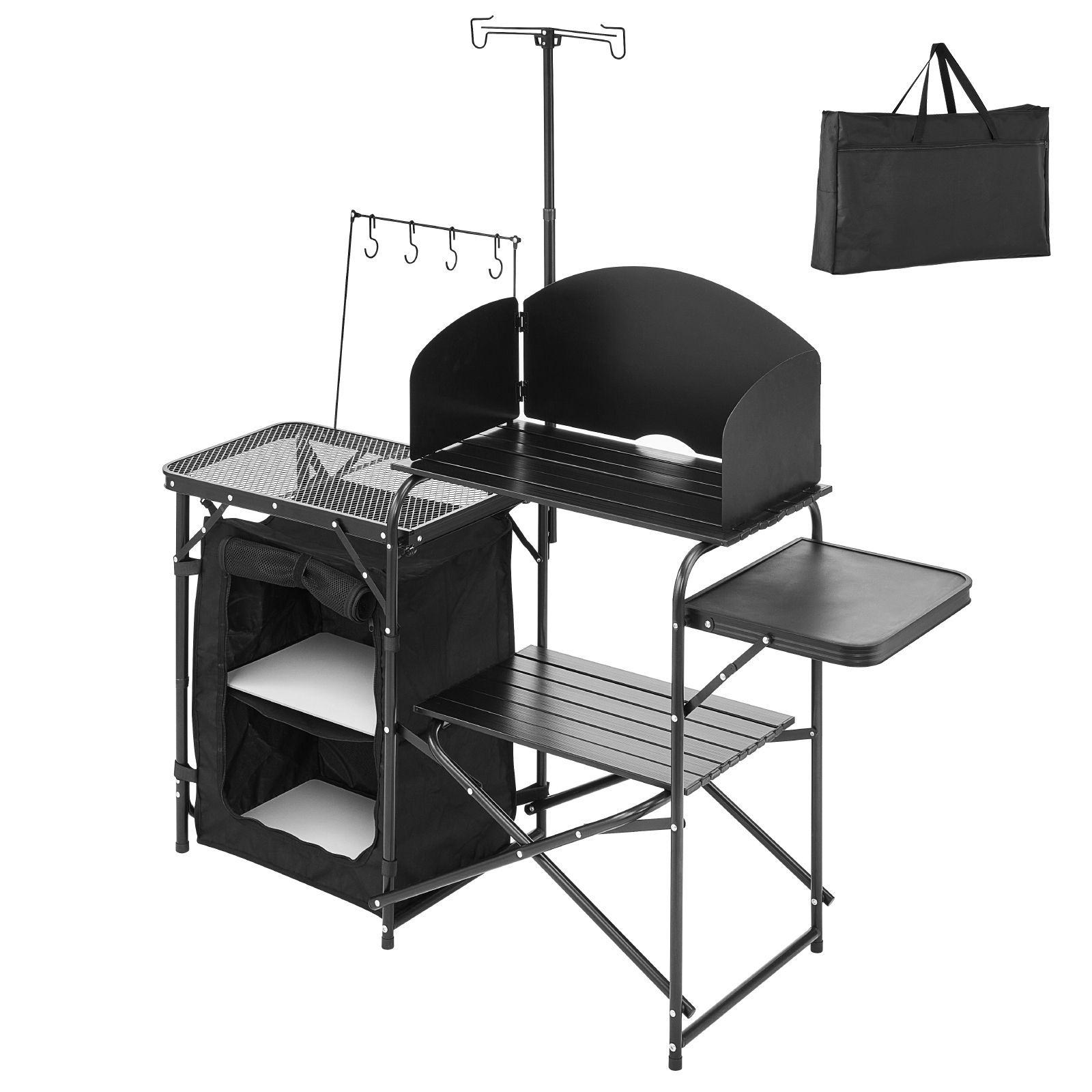 캠핑용 주방 테이블, 야외 캠핑 조리 테이블, 수납장과 - Camping Cooking Cupboard 리뷰 및 가격