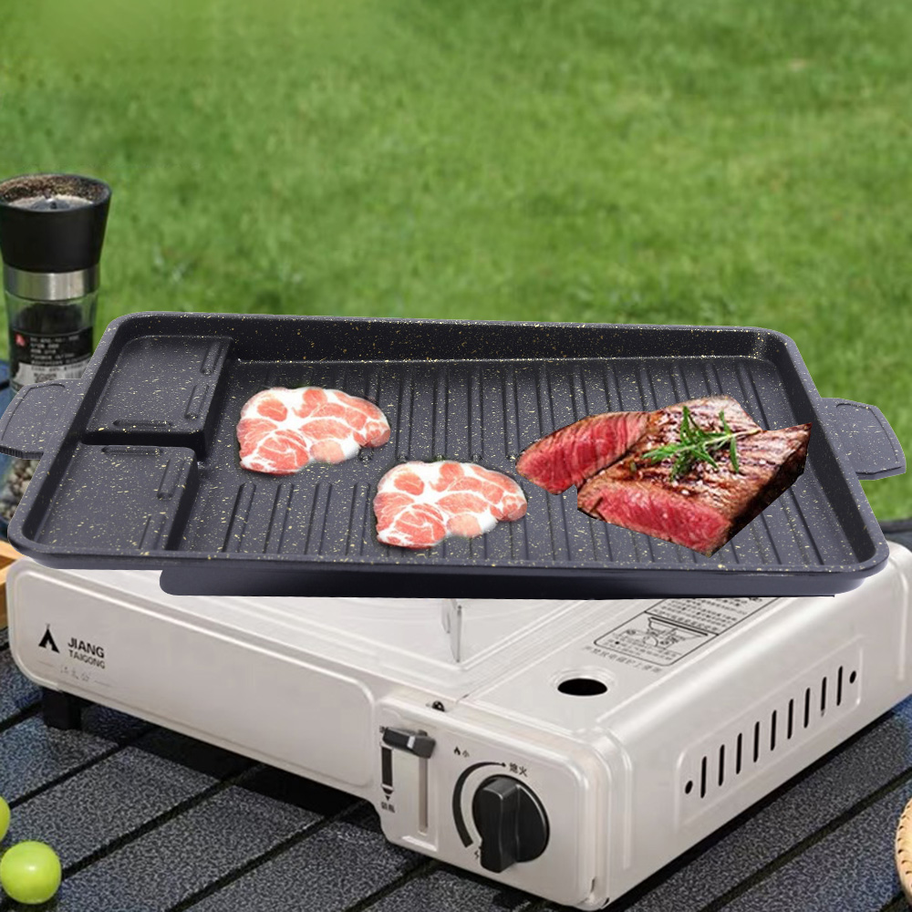직사각형 알루미늄 바베큐 플레이트, 붙지 않는 바베큐  - Camping Cooking Cupboard 리뷰 및 가격