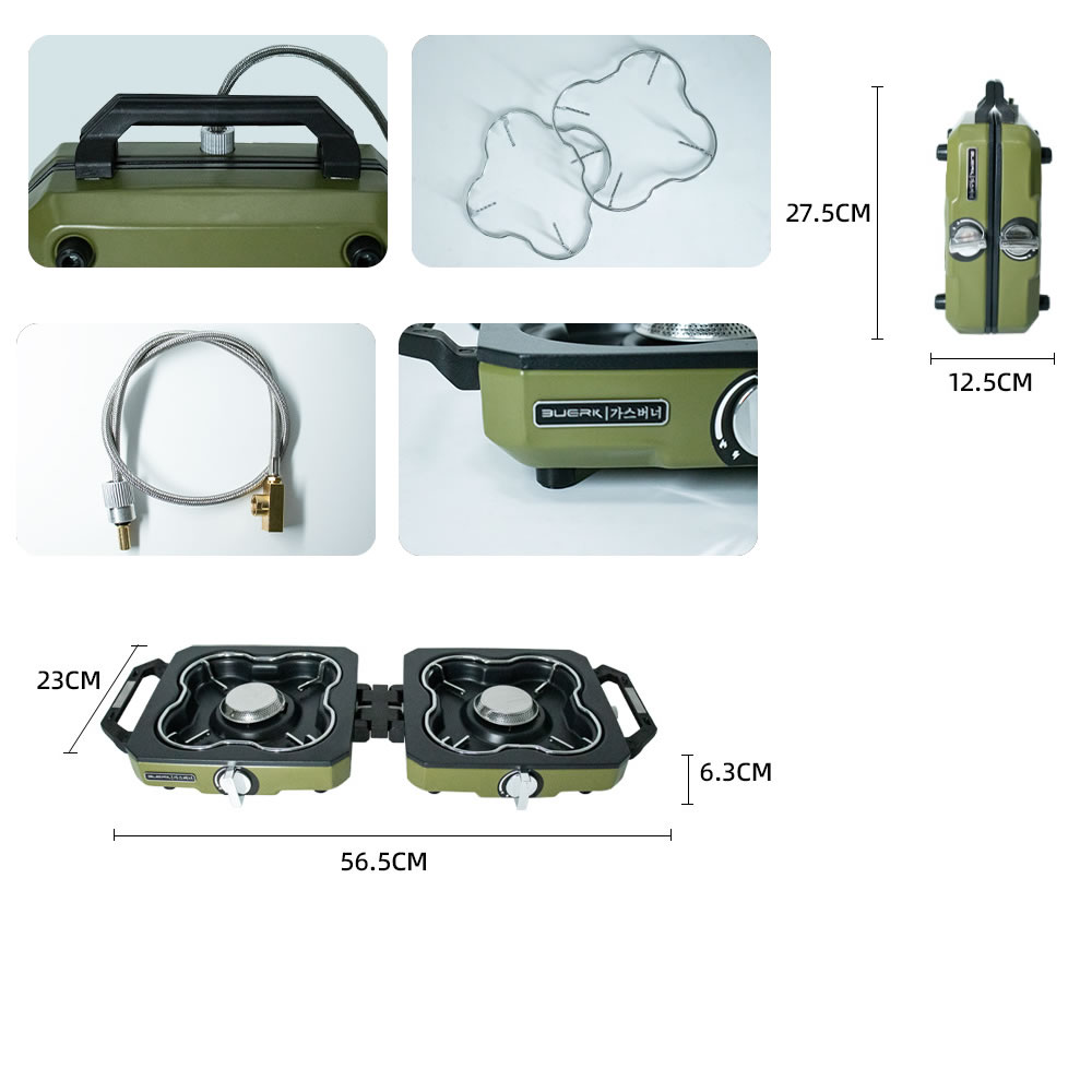 캠핑 스토브 더블 버너 휴대용 고화력 접이식 캠프 가스 - Camping Double Cooking Stove 리뷰 및 가격