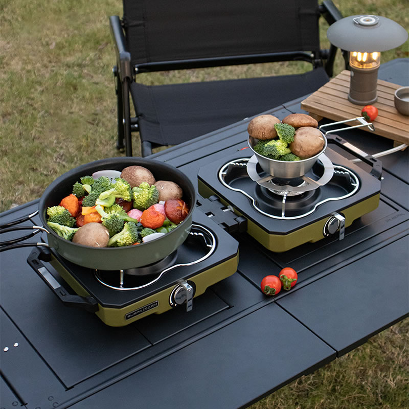 캠핑 스토브 더블 버너 휴대용 고화력 접이식 캠프 가스 - Camping Double Cooking Stove 리뷰 및 가격
