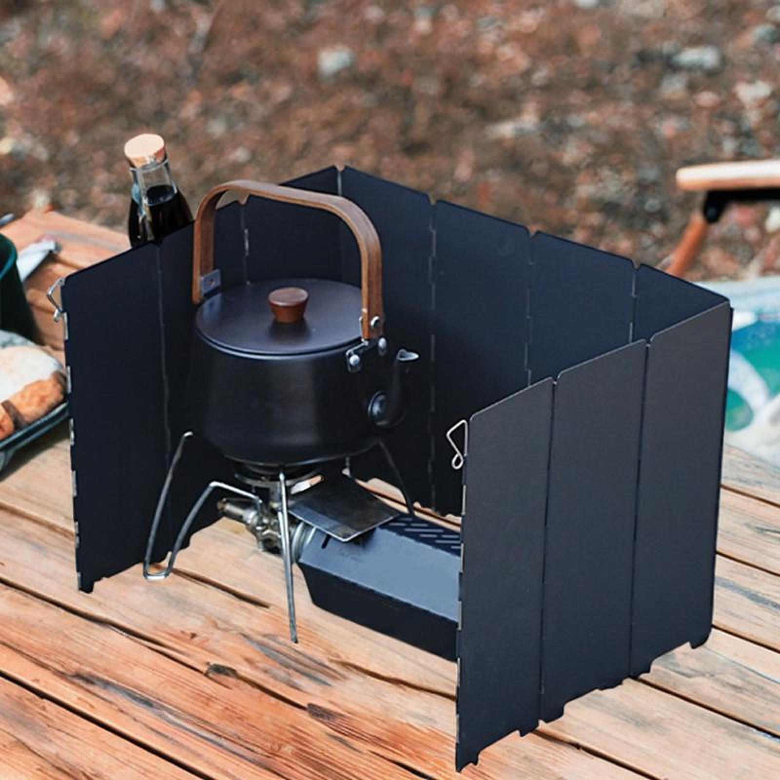 캠핑 접이식 바람막이 스테인리스 스틸 윈드스크린 실드  - Camping Cooking Wind Blocker 리뷰 및 가격