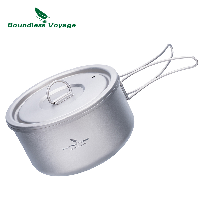 Boundless Voyage 티타늄 캠핑 냄비, 뚜껑 - Camping Cooking Handle 리뷰 및 가격