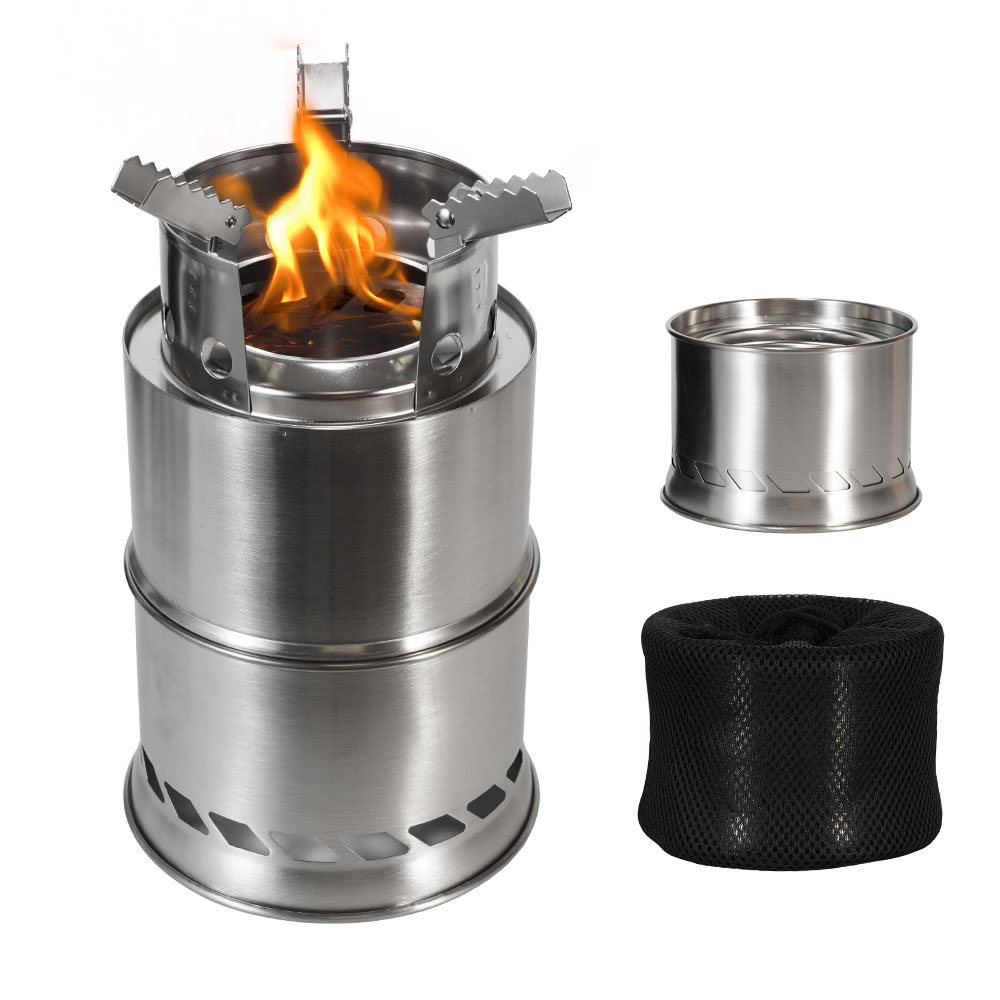야외 캠핑 휴대용 나무 난로 스테인리스 스틸 이중층 열 - Camping Double Cooking Stove 리뷰 및 가격