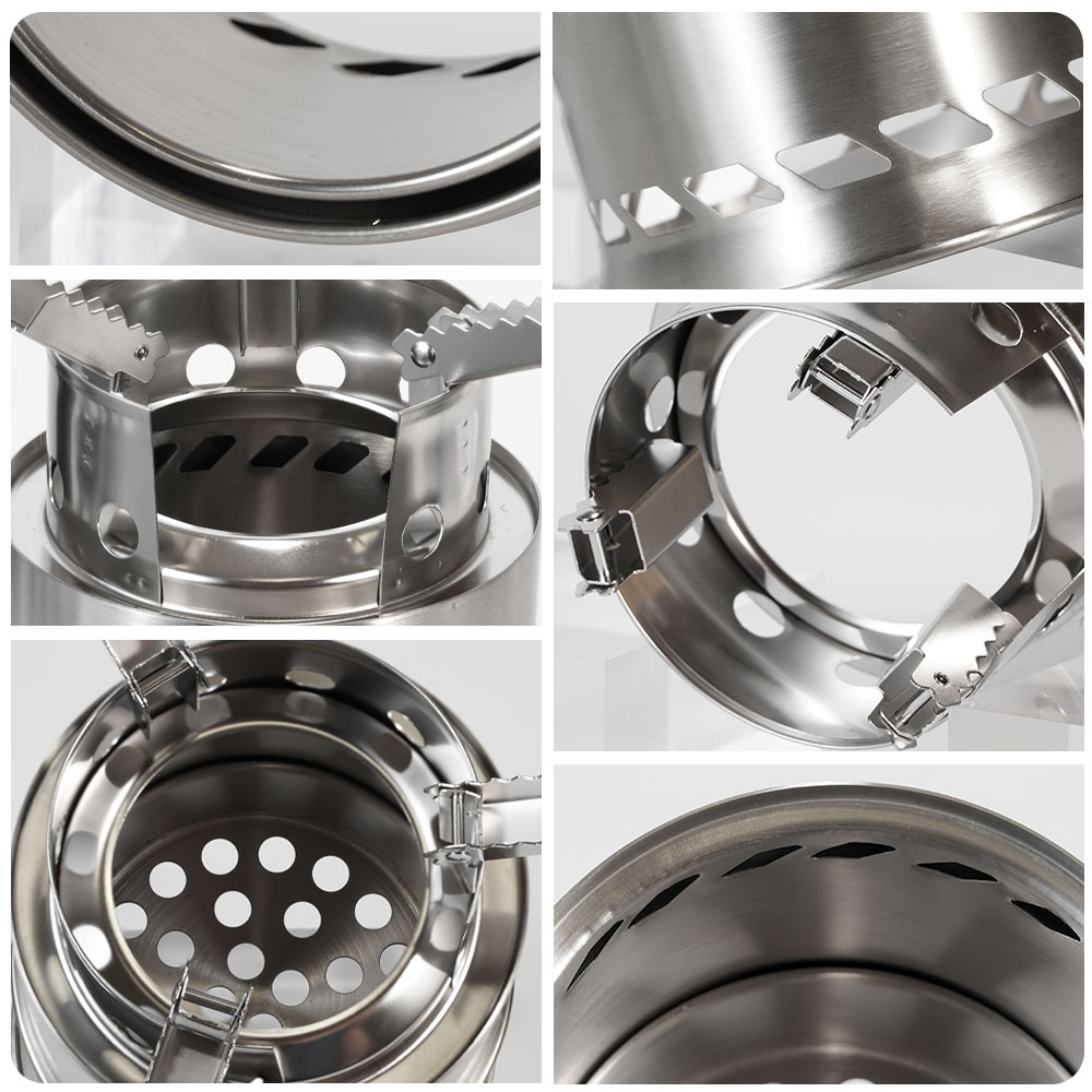 야외 캠핑 휴대용 나무 난로 스테인리스 스틸 이중층 열 - Camping Double Cooking Stove 리뷰 및 가격