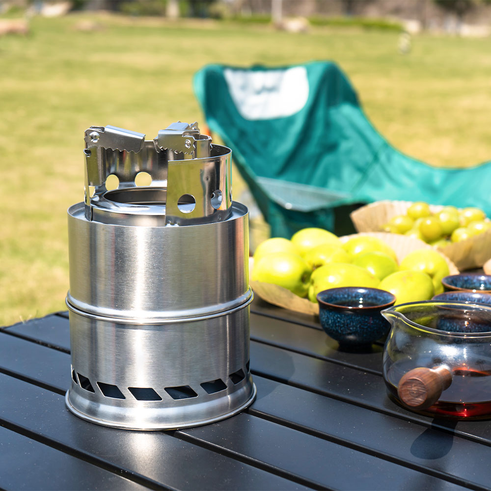 야외 캠핑 휴대용 나무 난로 스테인리스 스틸 이중층 열 - Camping Double Cooking Stove 리뷰 및 가격