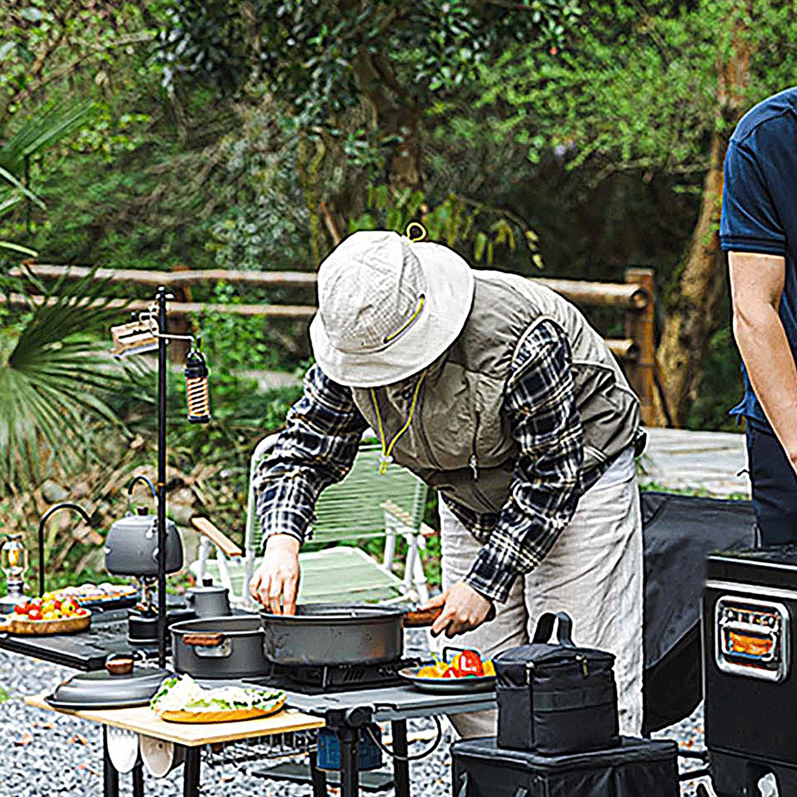 나무 손잡이가 있는 이중 레이어 백패킹 냄비 2-3인용 - Camping Double Cooking Stove 리뷰 및 가격